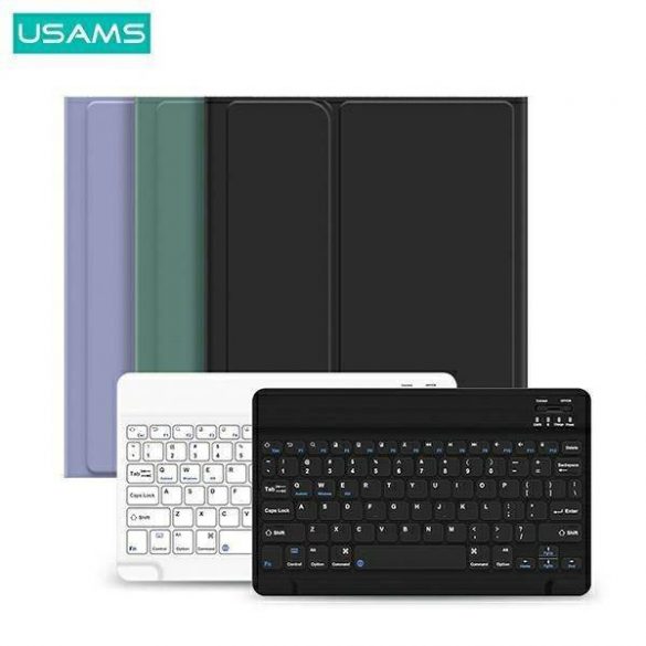 USAMS Husă Winro cu tastatură iPad 9.7” negruHusă-tastatură neagră/Husă spate-negru tastatură IPO97YRXX01 (US-BH642) Husă