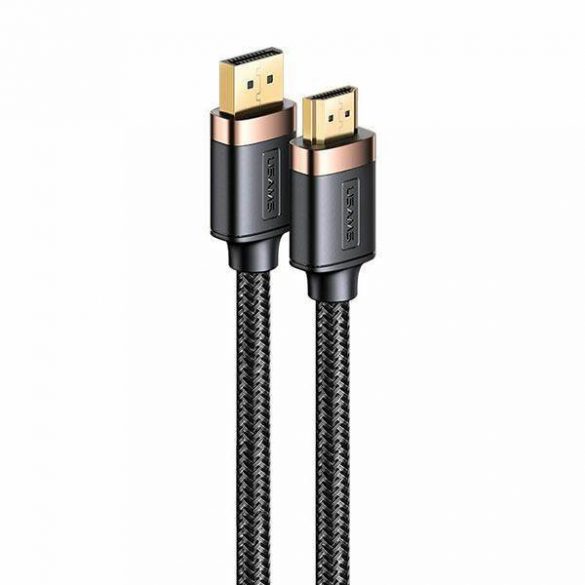 USAMS Kabel DP - HDMI U74 2,0 ​​m negru/negru 4K HD SJ530HD01 (US-SJ530)