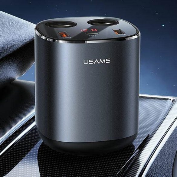 USAMS Splitter auto 2xUSB-A/ 1xUSB-C C28 245W gri/gri CC151TC01 (US-CC151)