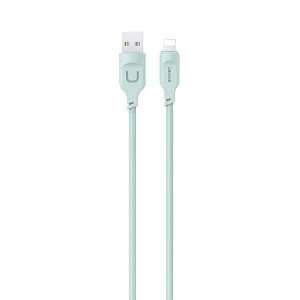 USAMS Kabel Lightning Încărcare rapidă 2,4A Seria Lithe 1,2m zielony/verde SJ565USB04 (US-SJ565)