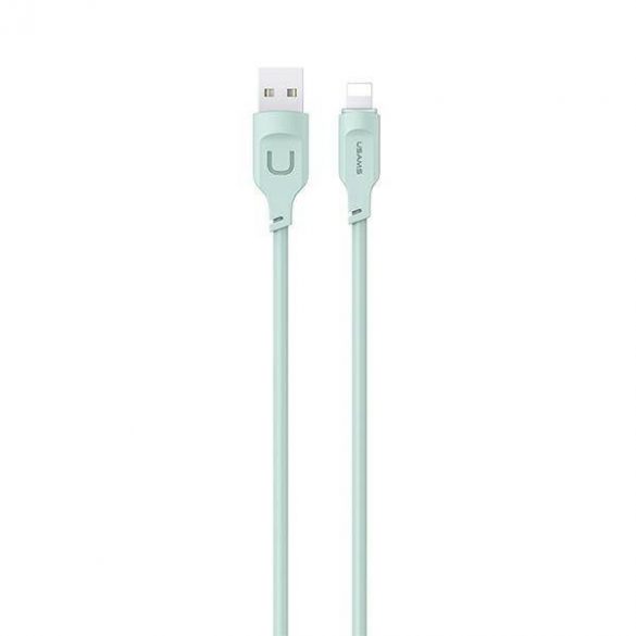 USAMS Kabel Lightning Încărcare rapidă 2,4A Seria Lithe 1,2m zielony/verde SJ565USB04 (US-SJ565)