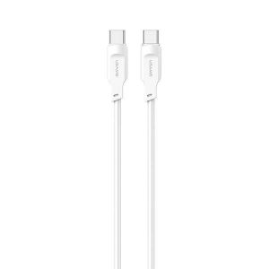 USAMS Kabel USB-C și USB-C PD Încărcare rapidă 1,2 m 100 W Seria Lithe biał/alb SJ567USB02 (US-SJ567)