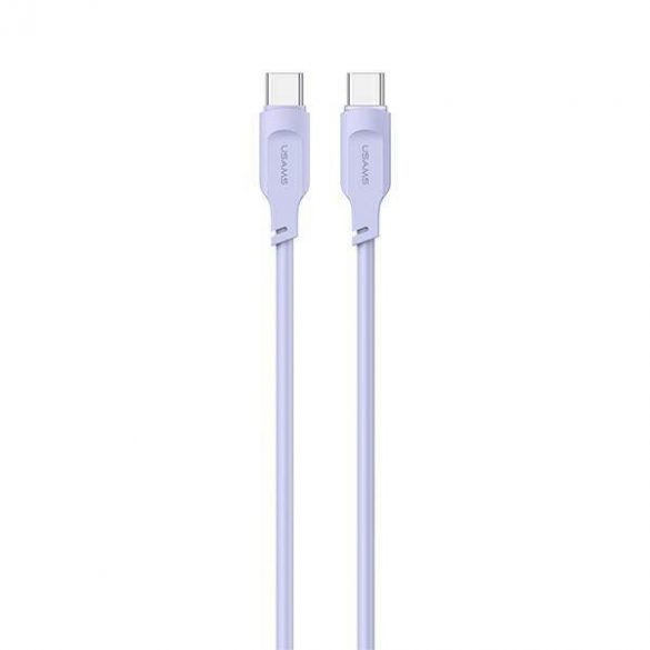 USAMS Kabel USB-C și USB-C PD Încărcare rapidă 1,2m 100W Seria Lithe violet/violet SJ567USB03 (US-SJ567)