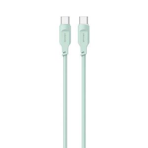 USAMS Kabel USB-C și USB-C PD Încărcare rapidă 1,2m 100W Seria Lithe zielony/verde SJ567USB04 (US-SJ567)