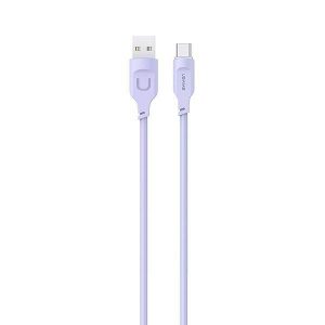 USAMS Kabel USB-C PD Încărcare rapidă 1,2m 6A Seria Lithe violet/violet SJ568USB03 (US-SJ568)