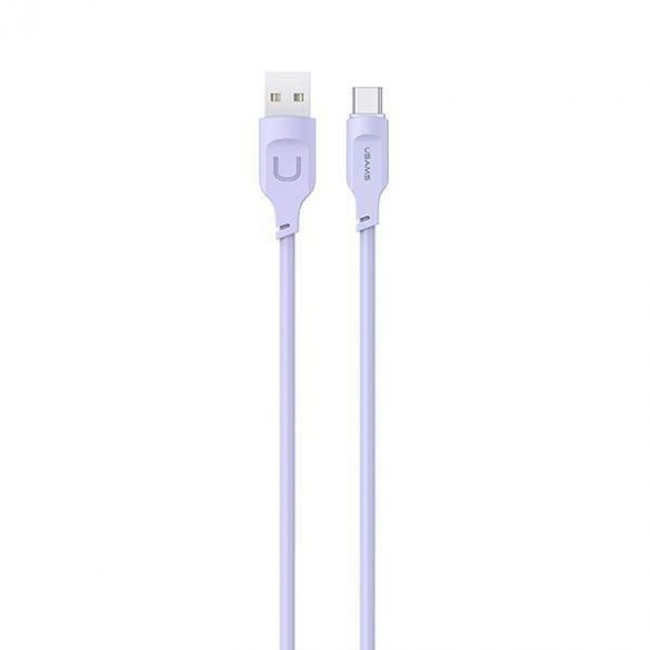 USAMS Kabel USB-C PD Încărcare rapidă 1,2m 6A Seria Lithe violet/violet SJ568USB03 (US-SJ568)