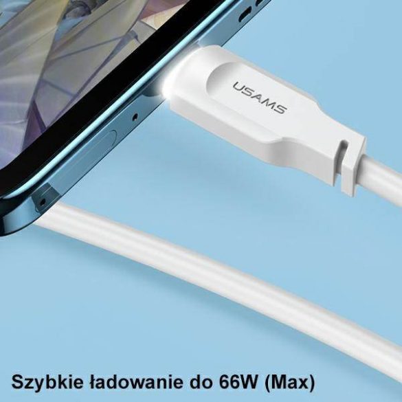 USAMS Kabel USB-C PD Încărcare rapidă 1,2m 6A Seria Lithe violet/violet SJ568USB03 (US-SJ568)