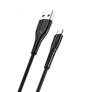 USAMS Kabel U35 microUSB 2A Fast Charge 1m czarny/negru SJ365USB01 (US-SJ365)