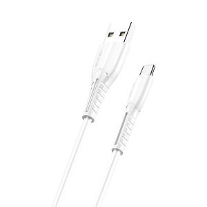 USAMS Kabel U35 USB-C 2A Încărcare rapidă 1m biał/alb SJ366USB02 (US-SJ366)