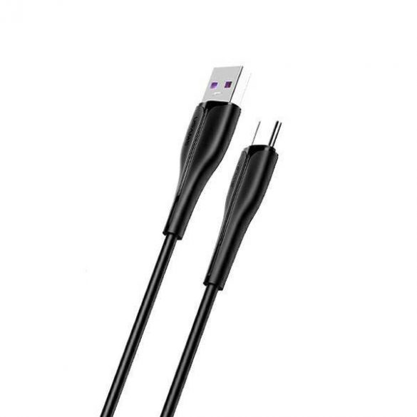 USAMS Kabel U38 USB-C 5A Încărcare rapidă OPPO/HUAWEI 1m czarny/negru SJ376USB01 (US-SJ376)