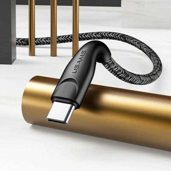 USAMS Kabel pleciony U41 USB-C 1m 2A czerwony/roșu SJ392USB02 (US-SJ392) Încărcare rapidă