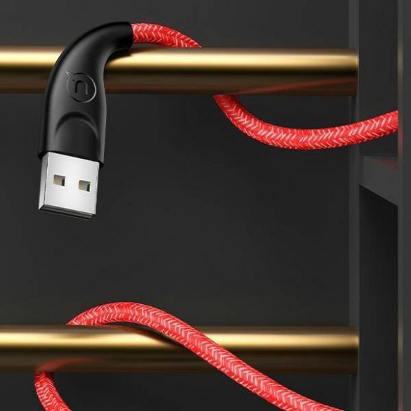 USAMS Kabel pleciony U41 USB-C 1m 2A czerwony/roșu SJ392USB02 (US-SJ392) Încărcare rapidă