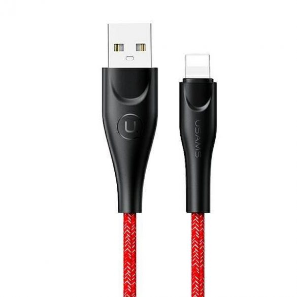 USAMS Kabel pleciony U41 lightning 3m 2A czerwony/roșu SJ397USB02 (US-SJ397) Încărcare rapidă