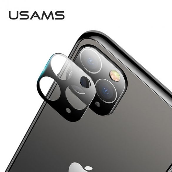 Obiectivul aparatului foto USAMS din sticlă iPhone 11 Pro Max negru/negru BH558JTT01 (US-BH558)