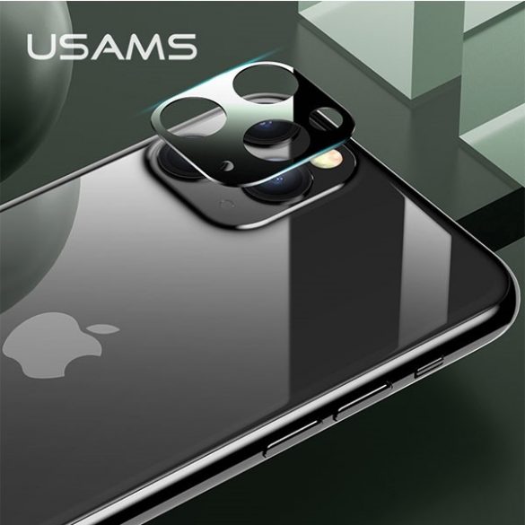 Obiectivul aparatului foto USAMS din sticlă iPhone 11 Pro Max negru/negru BH558JTT01 (US-BH558)