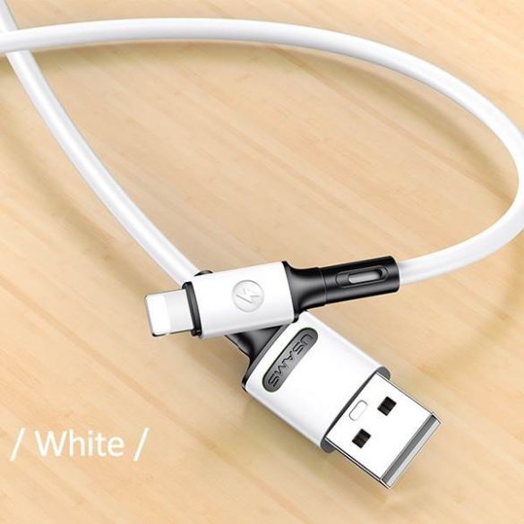 USAMS Kabel U52 lightning 2A Fast Charge 1m biał/alb SJ434USB01 (US-SJ434)