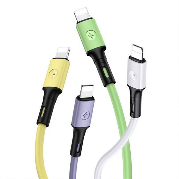 USAMS Kabel U52 lightning 2A Fast Charge 1m biał/alb SJ434USB01 (US-SJ434)