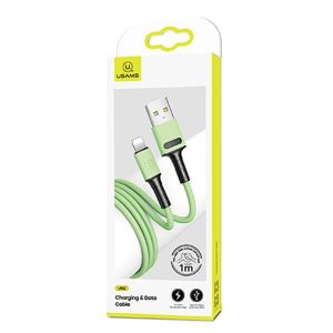 USAMS Kabel U52 lightning 2A Fast Charge 1m zielony/verde SJ434USB02 (US-SJ434)