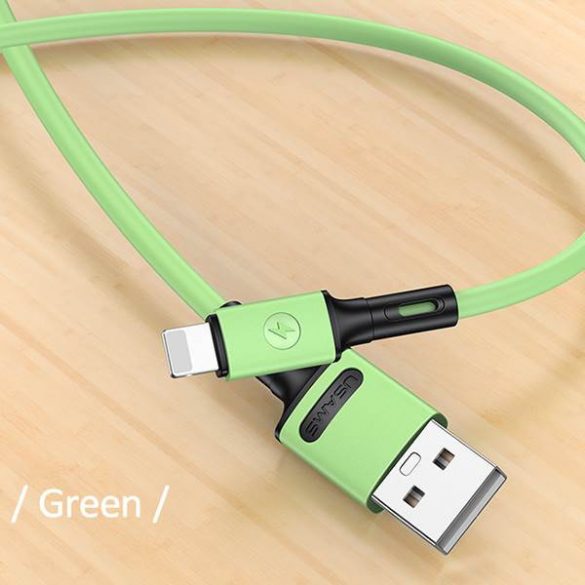 USAMS Kabel U52 lightning 2A Fast Charge 1m zielony/verde SJ434USB02 (US-SJ434)