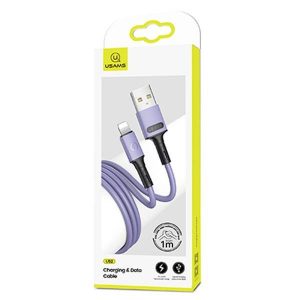 USAMS Kabel U52 lightning 2A Fast Charge 1m violet/violet SJ434USB04 (US-SJ434)