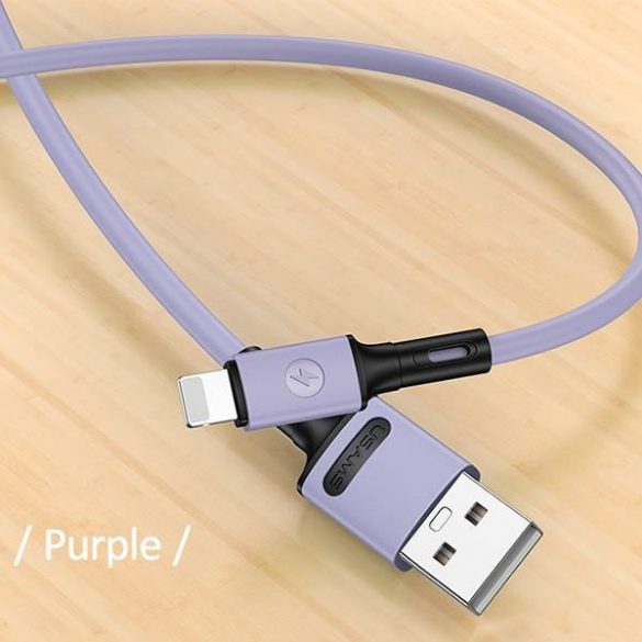 USAMS Kabel U52 lightning 2A Fast Charge 1m violet/violet SJ434USB04 (US-SJ434)