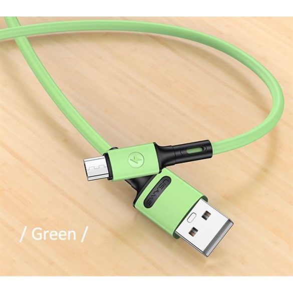 USAMS Cablu U52 microUSB 2A Fast Charge 1m verde/green SJ435USB02 (US-SJ435)