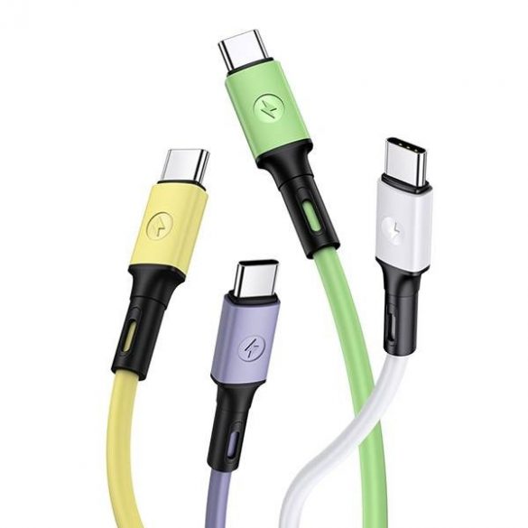 USAMS Kabel U52 USB-C 2A Încărcare rapidă 1m biał/alb SJ436USB01 (US-SJ436)