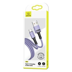 USAMS Kabel U52 USB-C 2A Încărcare rapidă 1m violet/violet SJ436USB04 (US-SJ436)