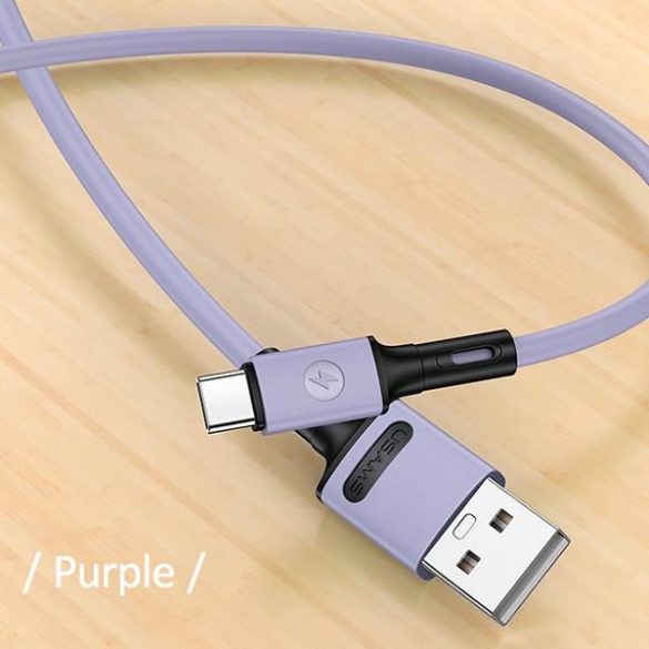 USAMS Kabel U52 USB-C 2A Încărcare rapidă 1m violet/violet SJ436USB04 (US-SJ436)