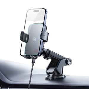 Suport auto USAMS CD229 cu încărcare wireless pentru bord 15W - negru