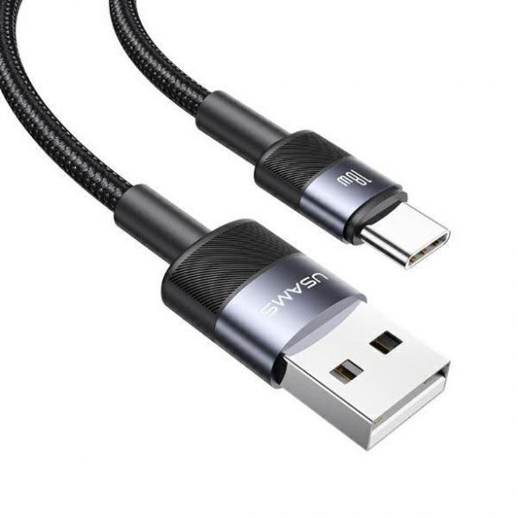 USAMS SJ718 Cablu USB-A - Type-C 3A 1.2m - negru