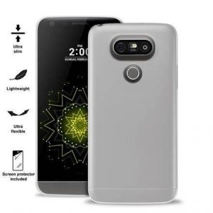 Puro Ultra Slim 0.3 LG G5 półprzeźroczys + husă folie LGG503TR