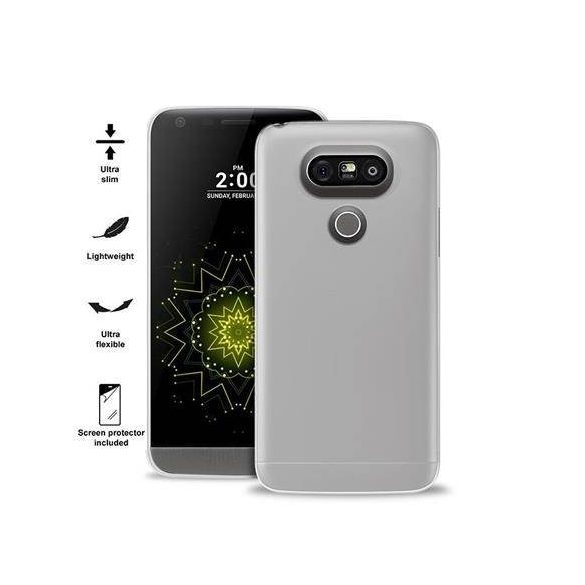 Puro Ultra Slim 0.3 LG G5 półprzeźroczys + husă folie LGG503TR