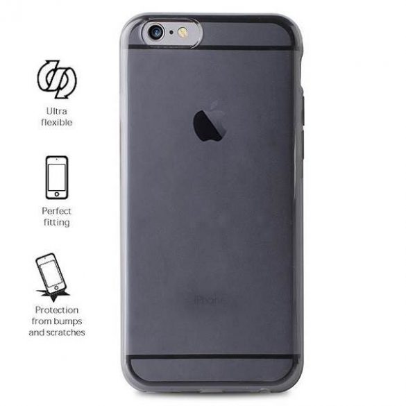 Puro Plasma Cover iPhone 7 Plus carcasa neagra/transp neagra IPC755PLASMABLK