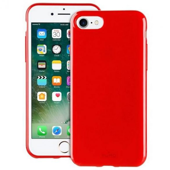 Puro Sunny Kit pentru iPhone 7/8 + okulary SE 2020 / SE 2022 czerwony/red husa IPC747SUNNYKIT1RED