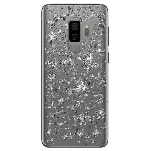 Puro Glam Ice Light Samsung G965 S9 Plus z metalicznymi elementami srebra SGS9PICELIGHT1SIL husă