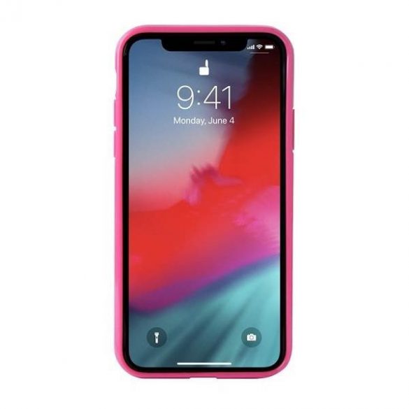 Husă Puro Glam Leopard iPhone Xs/X rożowy/roz Husă ediție limitată IPCXCLEO2PNK