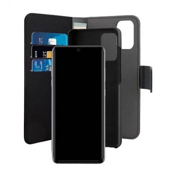 Husă detașabilă Puro Wallet Huawei P40 2w1 czarne/negru HWP40BOOKC3BLK