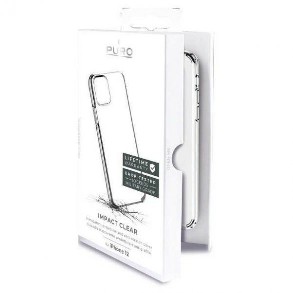 Carcasa transparenta Puro Impact Clear pentru iPhone 12 mini 5,4" IPC1254IMPCLTR