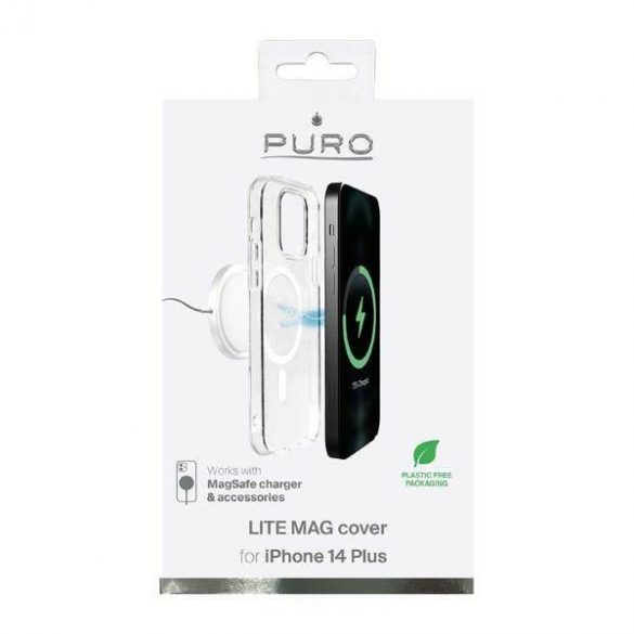 Puro LITEMAG iPhone 14 Plus / 15 Plus 6.7" MagSafe transparent IPC1467LITEMAGTR