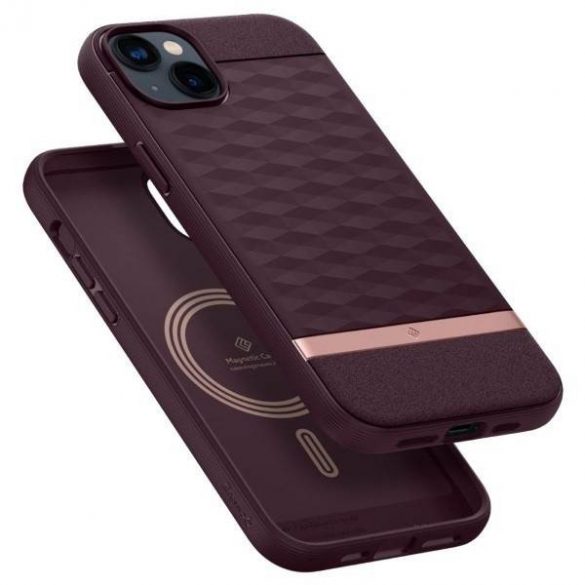 Spigen Caseology Parallax MAG iPhone 14 Plus / 15 Plus 6,7" Magsafe Burgundowy/Burgundy ACS04929