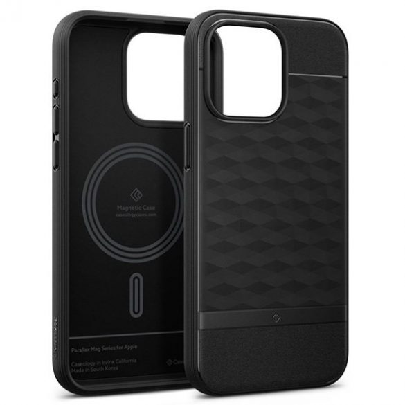 Spigen Caseology Parallax MAG iPhone 15 Pro Max 6.7 Magsafe Czarny/Matte Black ACS06614"