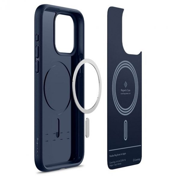 Spigen Caseology Parallax MAG iPhone 15 Pro Max 6.7 Magsafe Granatowy/Midnight Blue ACS06615"