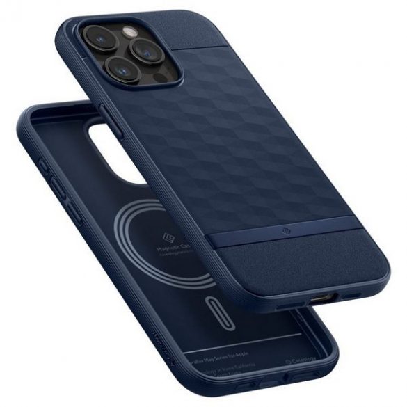 Spigen Caseology Parallax MAG iPhone 15 Pro 6.1" Magsafe Granatowy/Midnight Blue ACS06750