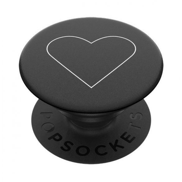 Popsockets 2 White Heart Black 800667 uchwyt i podstawka do telefon - standard