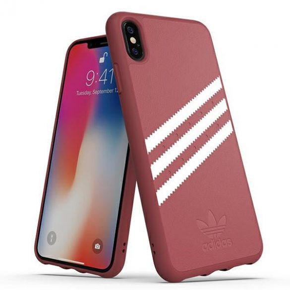 Adidas sau mulat PU SUEDE iPhone Xs Max rożowy/roz 32821