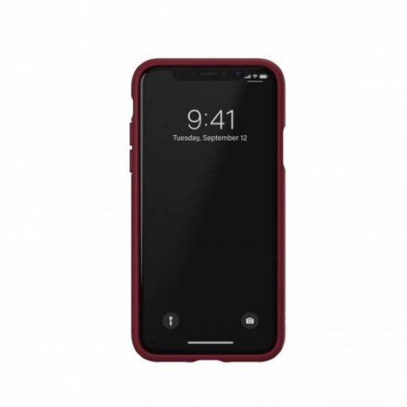 Husă 33282 Adidas OR din PU Suede pentru iPhone X/XS burgundowy/collegiate burgundy