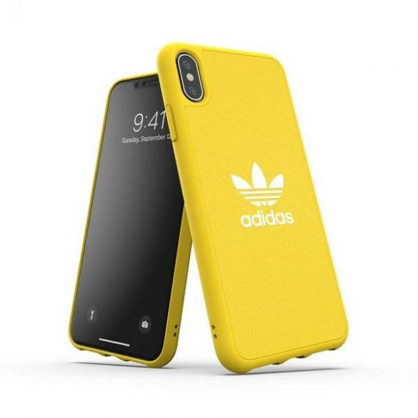 Husă turnată Adidas CANVAS iPhone Xs Max zółty/galben 34965