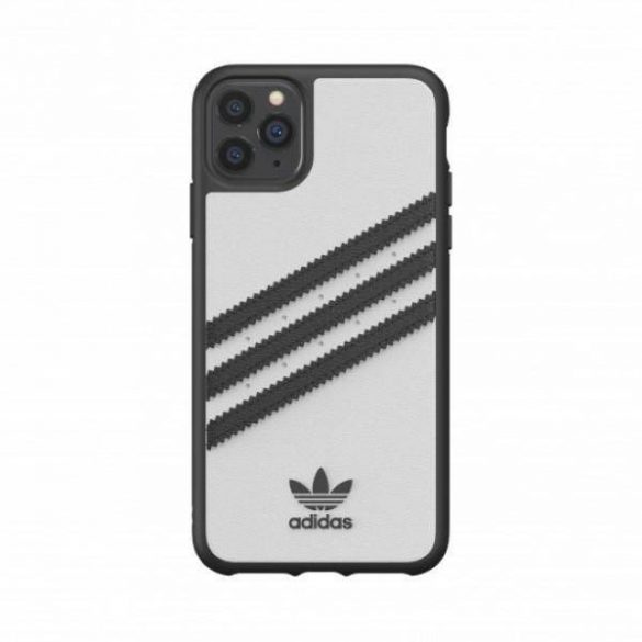 Husa mulata Adidas PU iPhone 11 Pro Max biało-czarny/alb-negru 36292