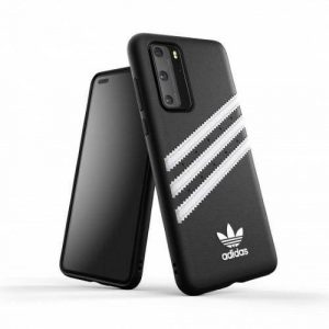 Husă Adidas OR Molded PU SS20 Huawei P40 biały/negru alb 39061